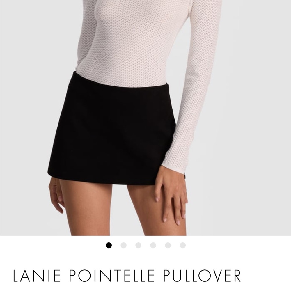 Alice + Olivia Cream Cowl Neck Sweater